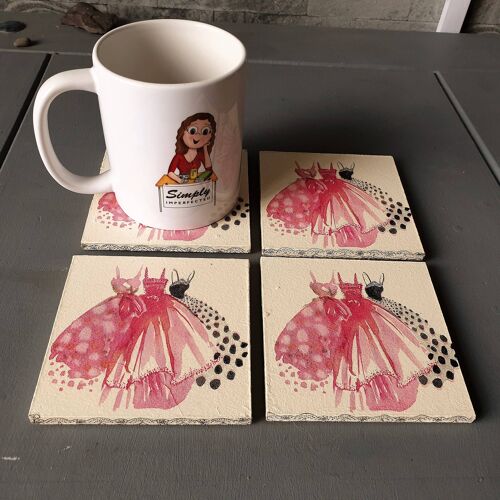 Pretty Decoupage Coasters