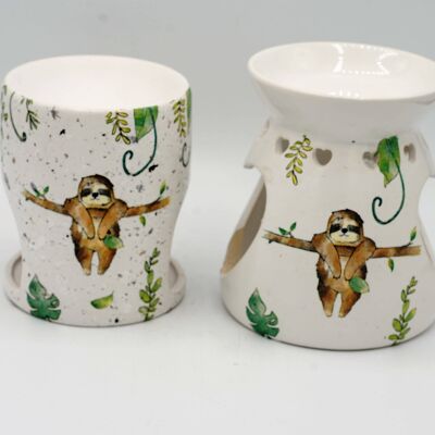 Sloth Wax Melt Burner, Sloths Lover Gifts, Ceramic Wax