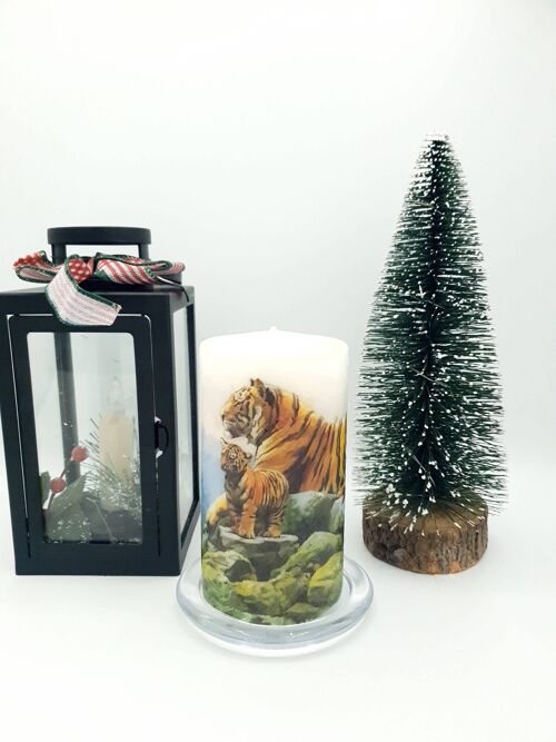 Tiger Decorative Candle