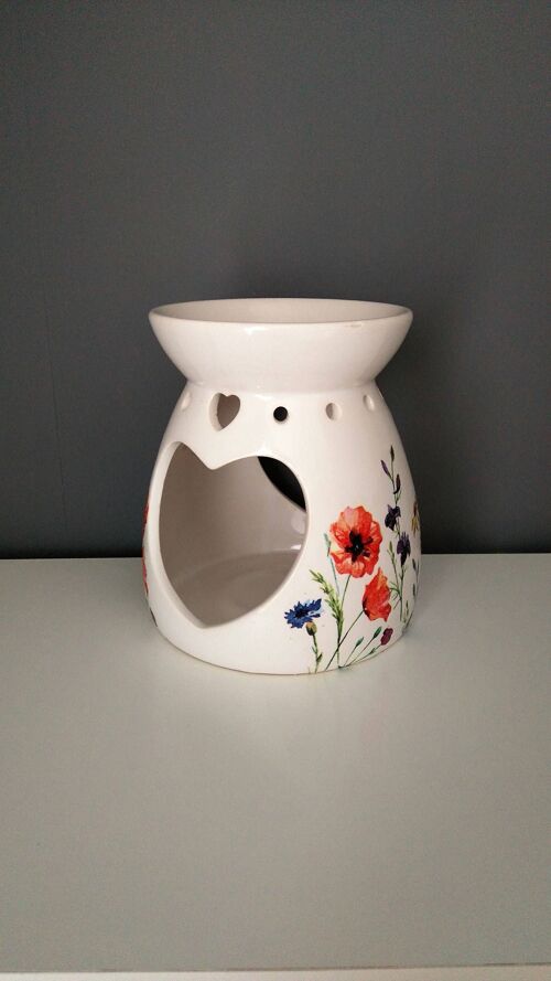 Wild Flowers Melt Wax Burner, Ceramic Wax Melts Warmer