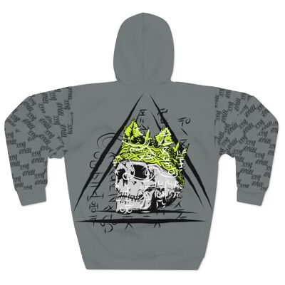 Skull King Unisex Grey Pullover Hoodie 2022 edition