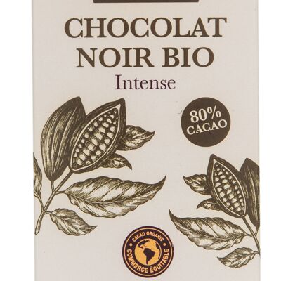 TABLETTE Chocolat noir intense 80%