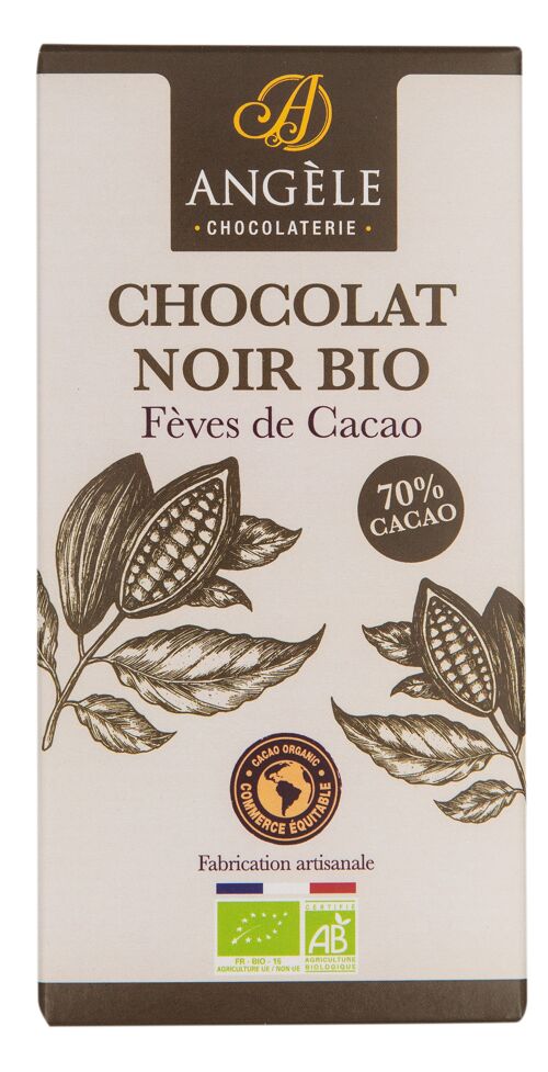 TABLETTE Chocolat noir aux Fêves de cacao
