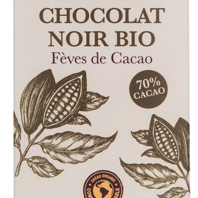 TABLETA Chocolate negro con granos de cacao