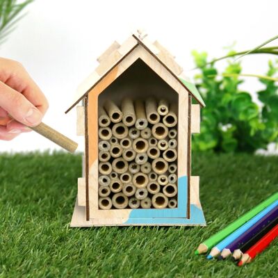 DIY nature houses bee hotel