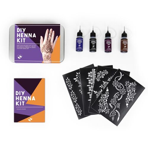 DIY Henna Set mit 4 Henna Farben