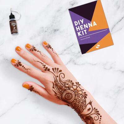 Set de henna DIY con 4 colores de henna