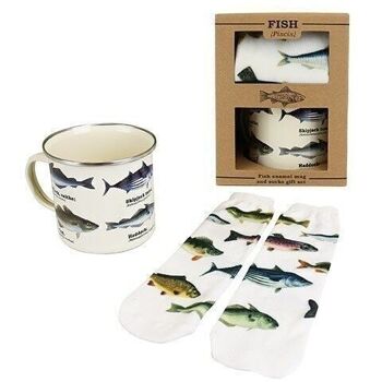 Mug émaillé et chaussettes poisson 5