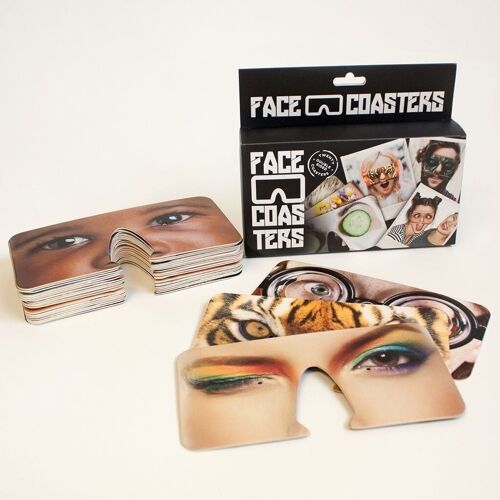 Face Coaster Glasuntersetzer | 40 verschiedene Motive