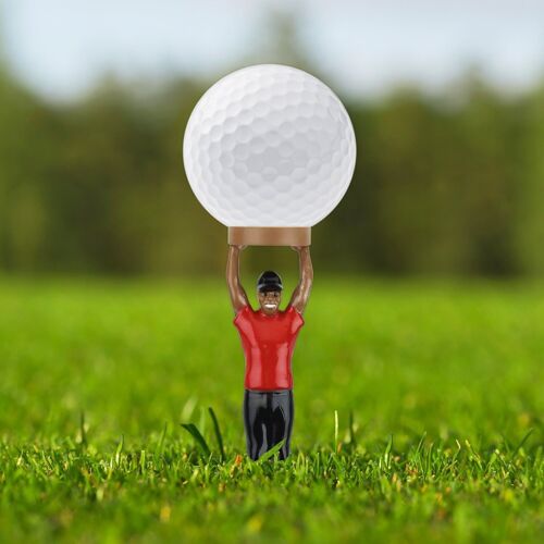 Tiger Golf Tees in Form eines Golfspielers