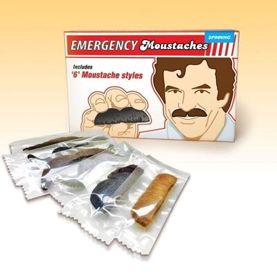 Emergency Mustache Set of 6