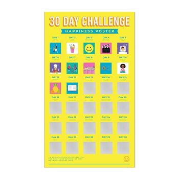 Bucket List Scratch Poster 30 Day Challenge Bonheur 6