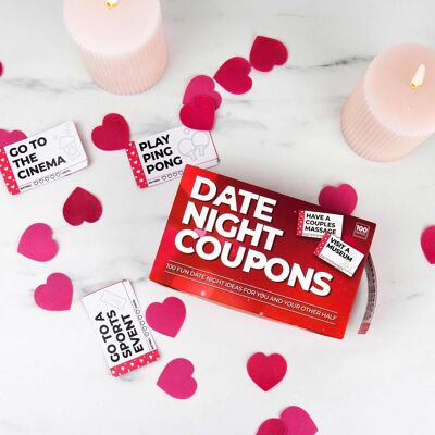 100 coupons de soirée en amoureux