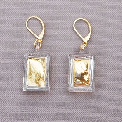 Designer earrings in authentic Murano glass. Model ELIXIR