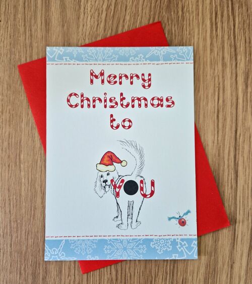 Funny Christmas Card - Christmas Dog