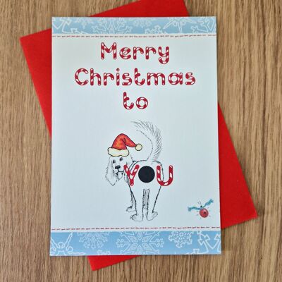 Funny Christmas Card - Christmas Dog