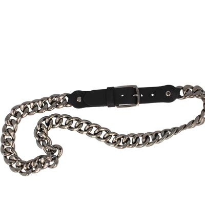 Ceinture chaine femme noir