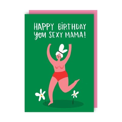Lot de 6 cartes d'anniversaire Sexy Mama