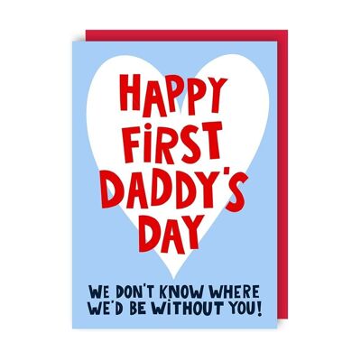 Paquete de 6 tarjetas del día del padre del primer día del papá