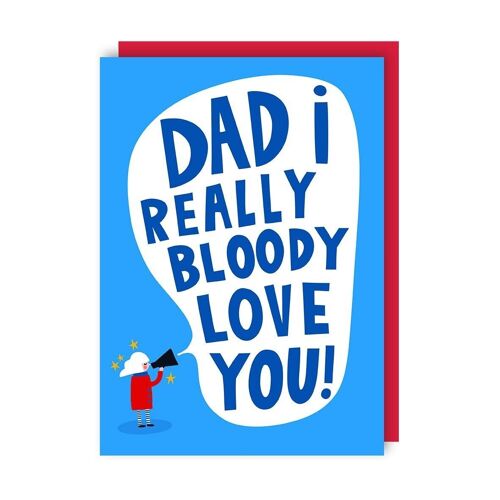 Bloody Love You Mother's Day Card pack of 6