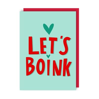 Boink Funny Rude Love Card confezione da 6 (anniversario, San Valentino, apprezzamento)