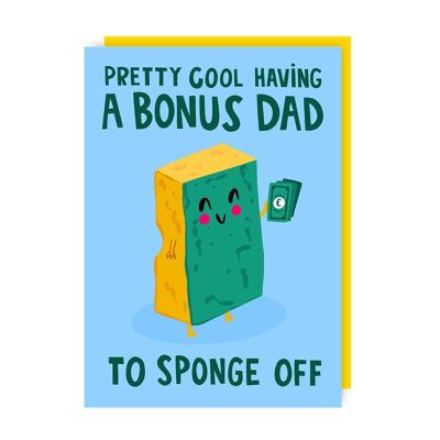 Sponge Step Father's Day Card pack of 6