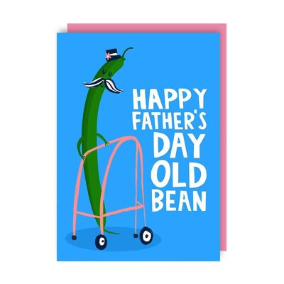 Green Bean Father's Day Card pack of 6