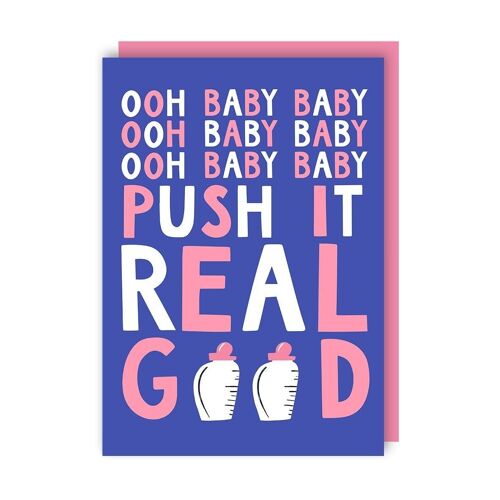 Push It Real Good Salt N Pepa New Baby Card pack of 6