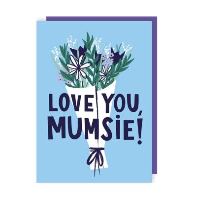 Flowers Mother's Day Card pack of 6