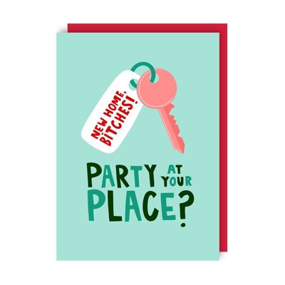 Party at Yours New Home Card pack of 6