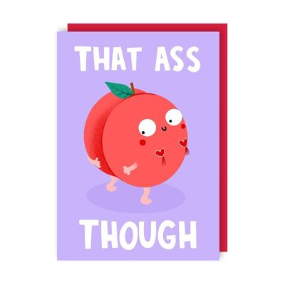 That Ass Funny Love Card confezione da 6 (anniversario, San Valentino, apprezzamento)
