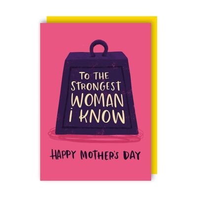 Lot de 6 cartes pour la fête des mères de la femme la plus forte
