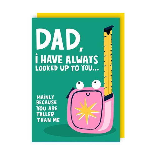 Taller Funny Father’s Day Card pack of 6