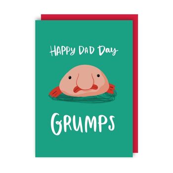 Lot de 6 cartes de fête des pères Grumps Blobfish 2