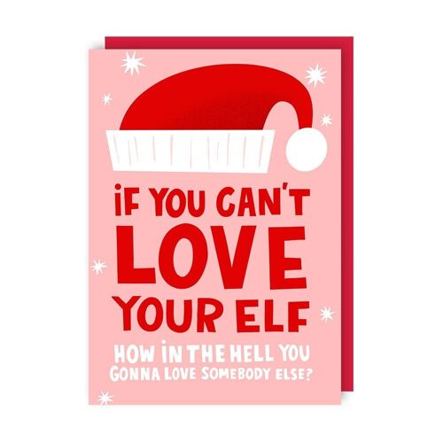 Love Your Elf Christmas Card pack of 6