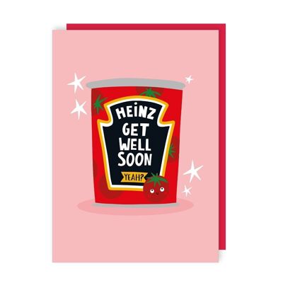 Lot de 6 cartes Soup Heinz Get Well