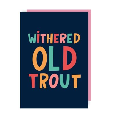 Trout Funny Birthday Greeting Card pack of 6