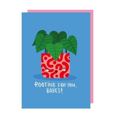 Rooting Plant Encouragement Card pack of 6