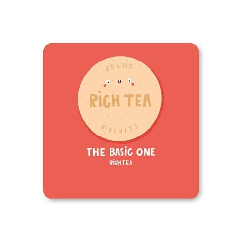 Rich Tea Biscuit Coaster pack of 6