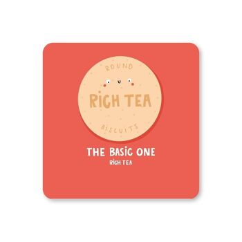 Rich Tea Biscuit Coaster Lot de 6 1