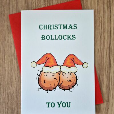 Lustige unhöfliche Weihnachtskarte - Weihnachtsb*llocks zu Ihnen