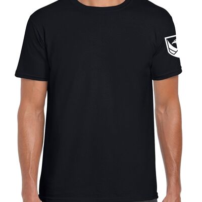 Herren BACK LOGO TEE-schwarz