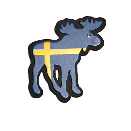 Älg Sverige flagga magnet