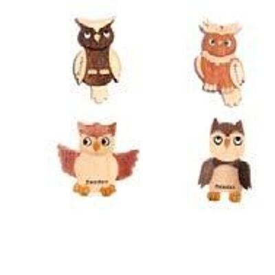 Owl magnets 4 mixed
