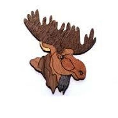 Moose head magnet