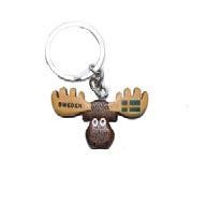 Moose head keychain
