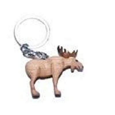 Moose figure keychain