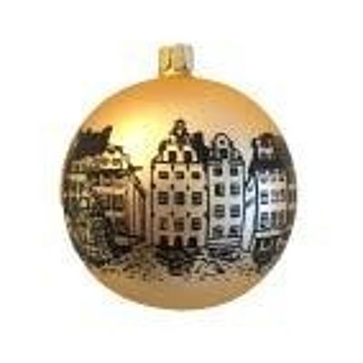 Hand -painted Christmas balls in fine Sweden motifs - 1
