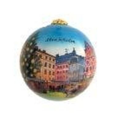 Bolas de Navidad pintadas a mano con finos motivos de Suecia - 6