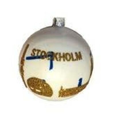 Christmas ball with Stockholm's motif